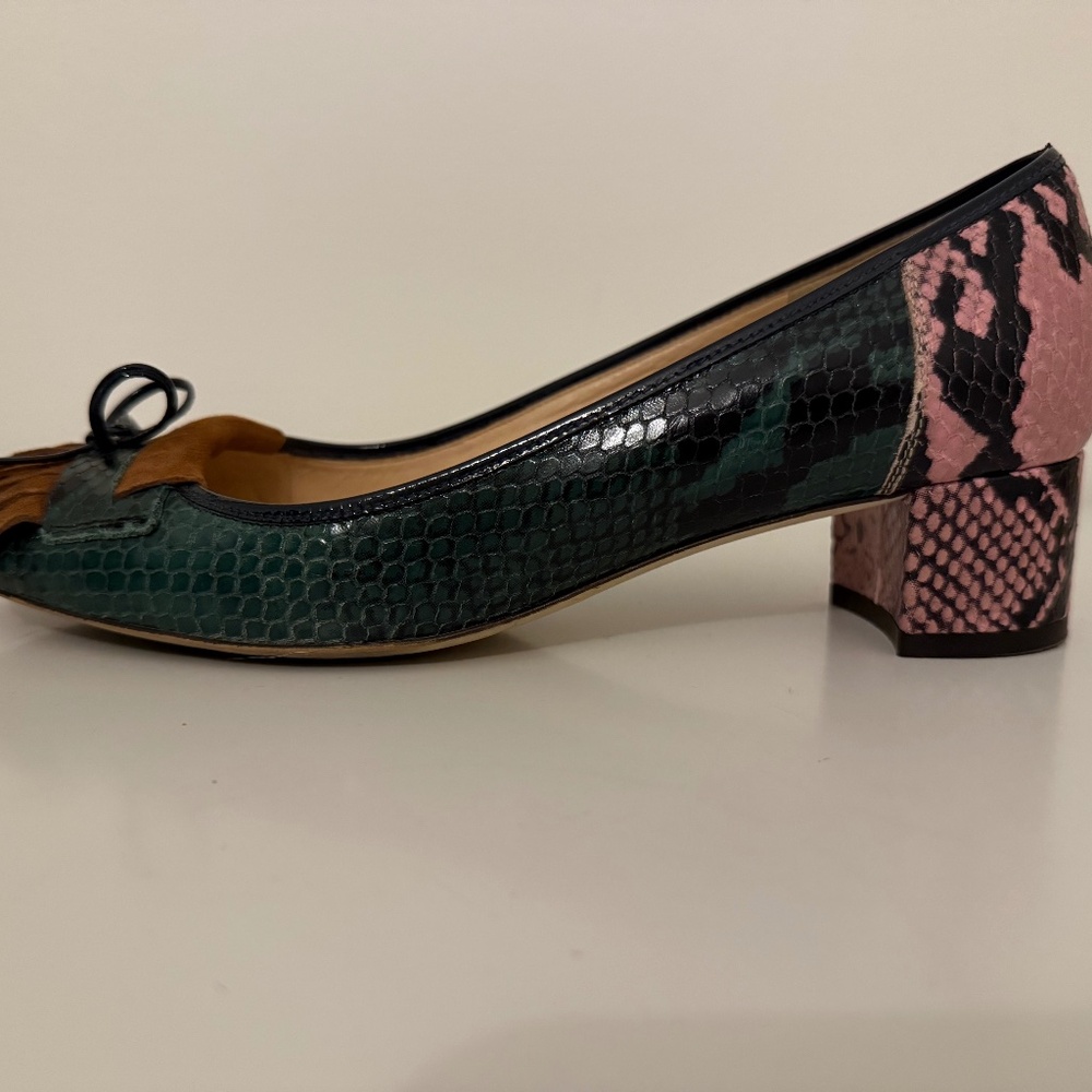 JCrew Snakeskin Printed Heels
